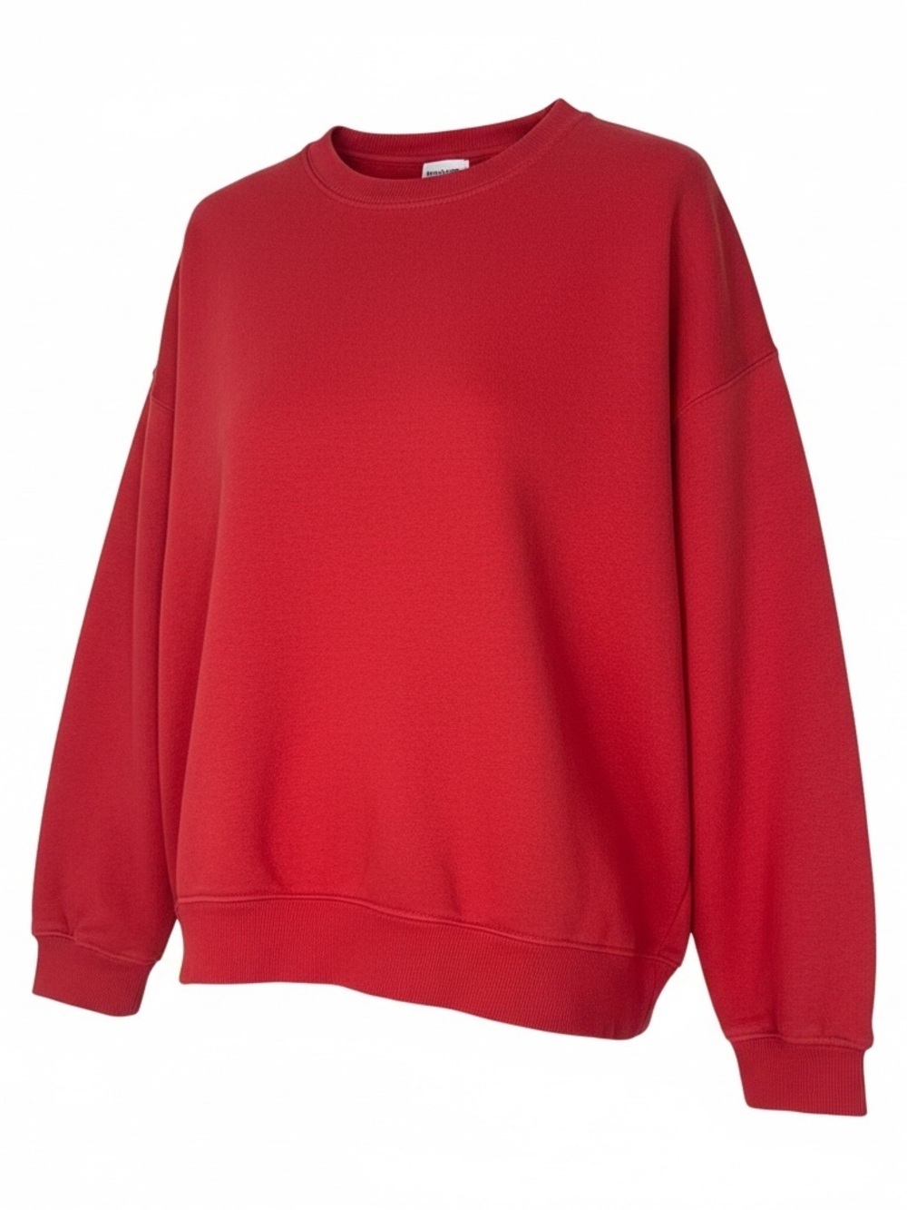 Topshop Women's Red Oversized Crewneck Sweater - Classic Comfort Medium - Picture 2 of 3